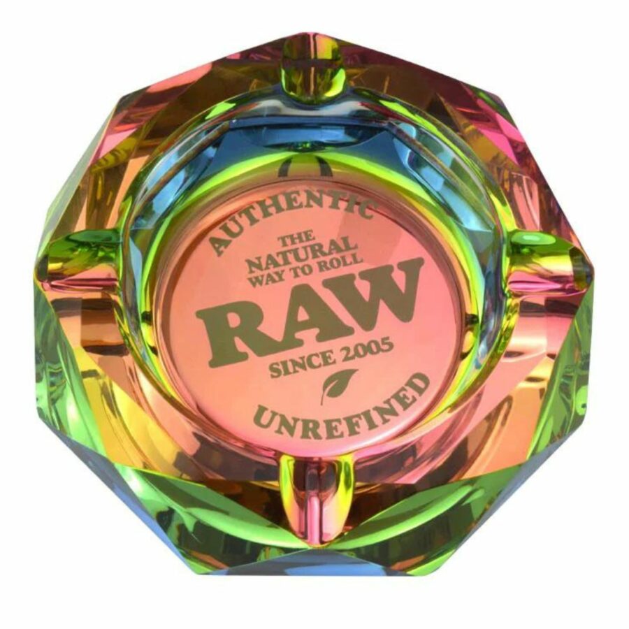 RAW Rainbow Glass Ashtray 420 SUPPLIES - XMANIA Ireland 5