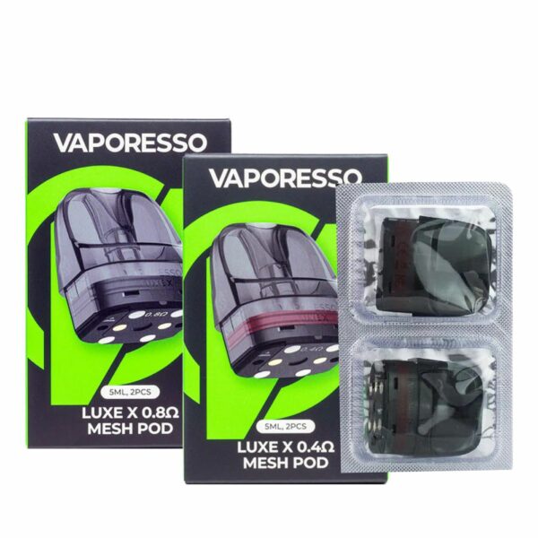Vaporesso – Luxe X Replacement Pod 5ml 2pcs VAPING - XMANIA Ireland