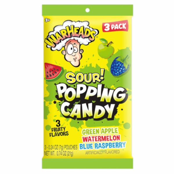 Warheads Sour Popping Candy (3-pack) Warheads - XMANIA Ireland 11