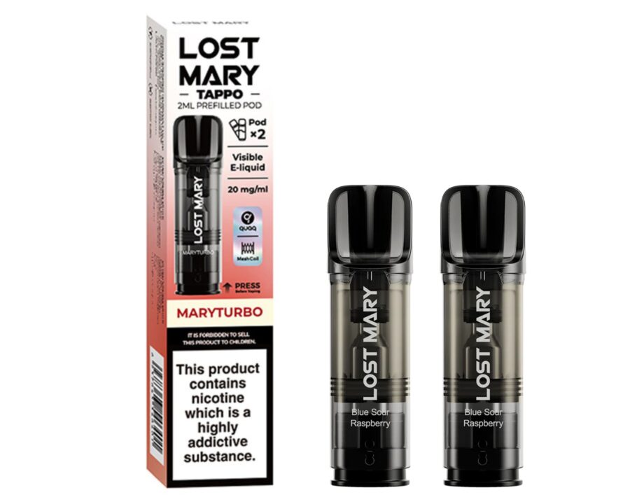 LOST MARY TAPPO – Maryturbo (Replacement Prefilled Pods) VAPING - XMANIA Ireland 2