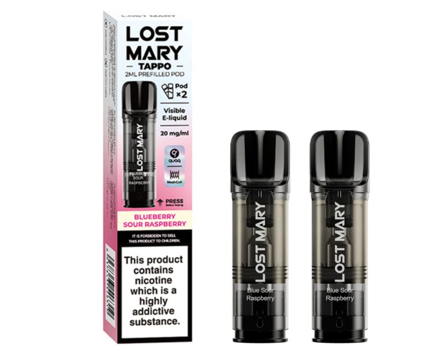 LOST MARY TAPPO – Blueberry Sour Raspberry (Replacement Prefilled Pods) VAPING - XMANIA Ireland 2