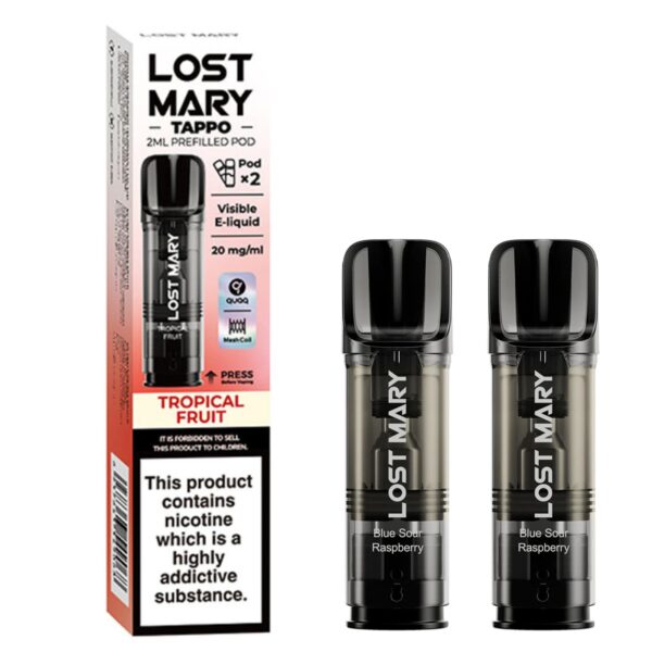 LOST MARY TAPPO – Tropical Fruit (Replacement Prefilled Pods) VAPING - XMANIA Ireland