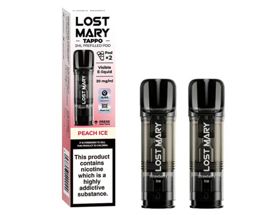 LOST MARY TAPPO – Peach Ice (Replacement Prefilled Pods) VAPING - XMANIA Ireland 2