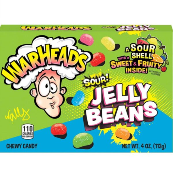 Warheads Theatre Box Jelly Beans 113G Warheads - XMANIA Ireland 11