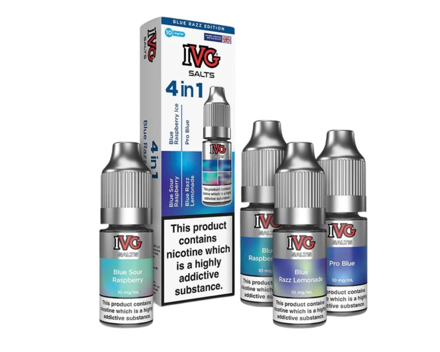 IVG 4 IN 1 NIC SALTS – BLUE RAZZ EDITION VAPING - XMANIA Ireland 2