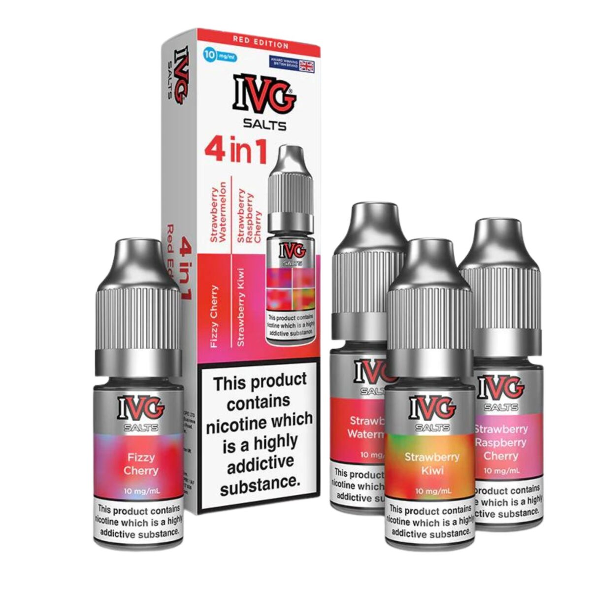 IVG 4 IN 1 NIC SALTS - RED EDITION VAPING - XMANIA Ireland