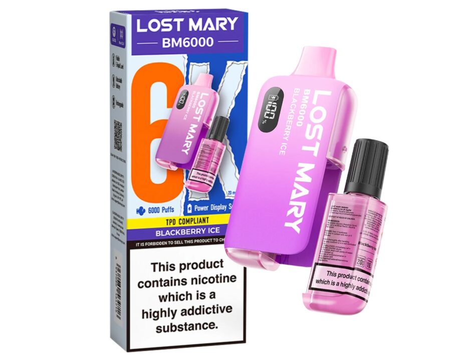 Lost Mary BM6000 – Blackberry Ice (Disposable Pod Kit) 20MG DISPOSABLE VAPE BARS - XMANIA Ireland 2