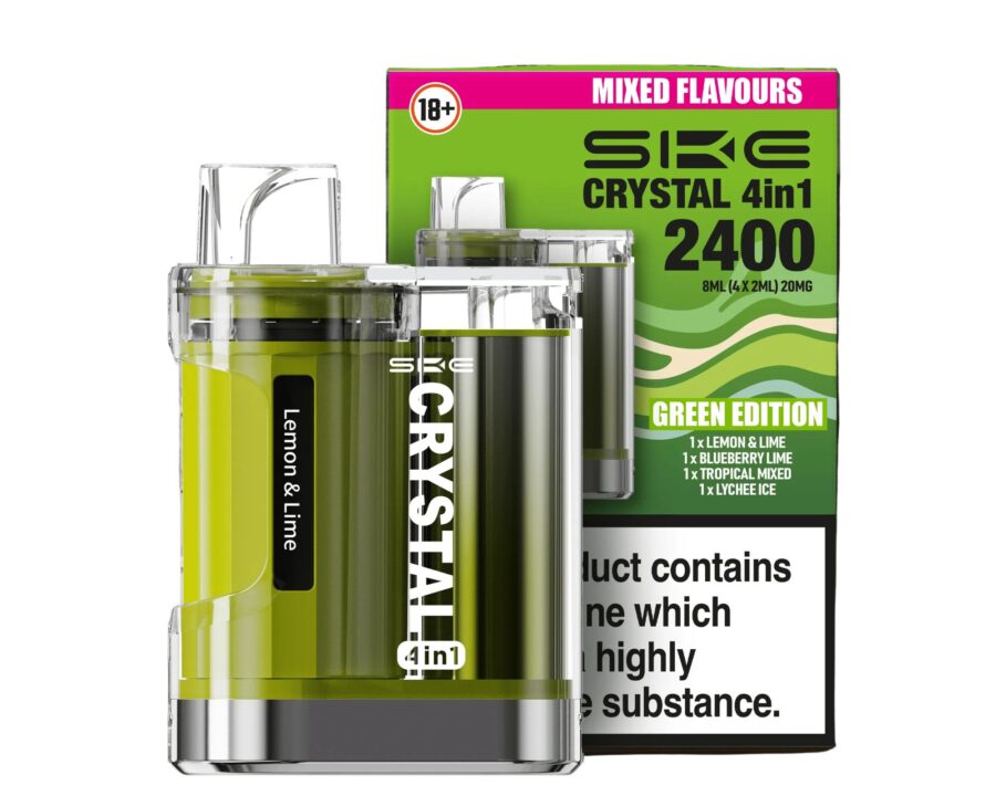 Green Edition – Crystal Bar 4in1 (Disposable Vape Bar) DISPOSABLE VAPE BARS - XMANIA Ireland 2