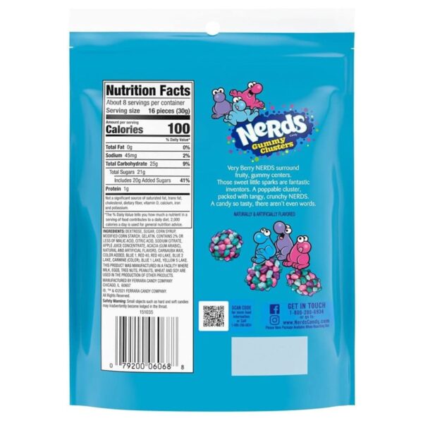 Nerds Very Berry Gummy Clusters 226G Nerds - XMANIA Ireland 3