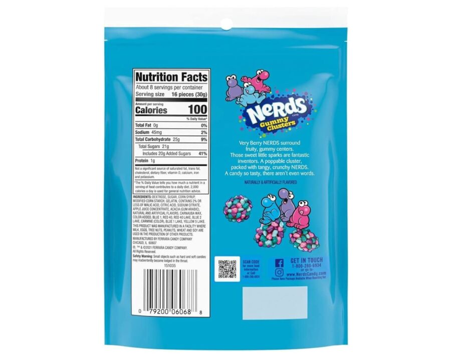 Nerds Very Berry Gummy Clusters 226G Nerds - XMANIA Ireland 3