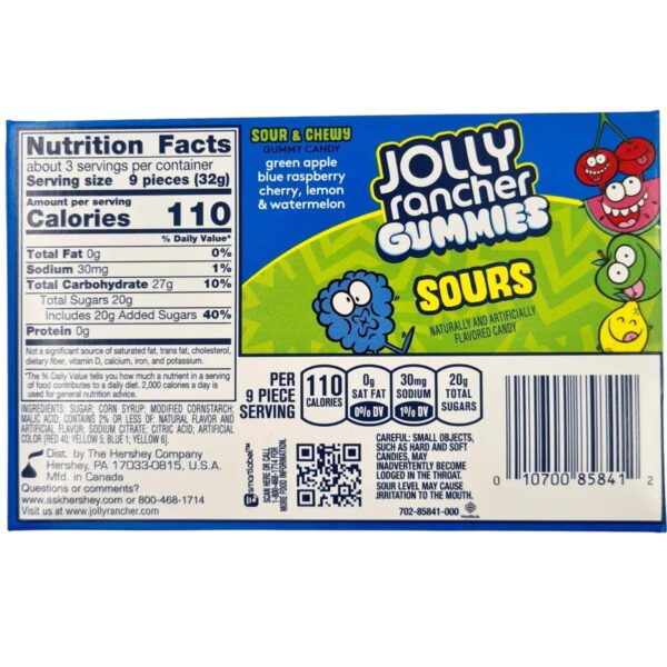 Jolly Rancher Gummies Sour Theatre Box 1199G AMERICAN SNACKS - XMANIA Ireland 3