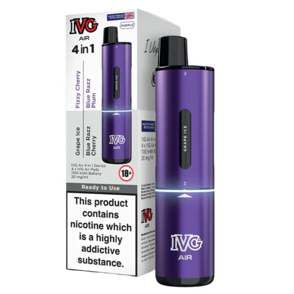 IVG AIR – Purple (Disposable Pod Kit) 20MG VAPING - XMANIA Ireland