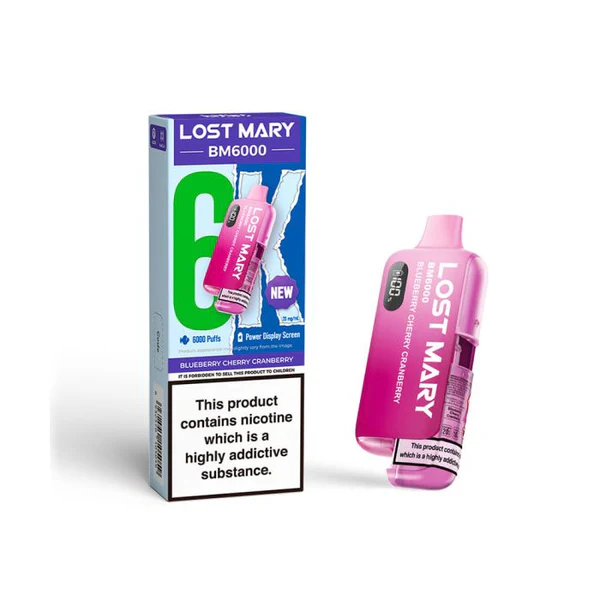 Lost Mary BM6000 – Blueberry Cherry Cranberry Disposable – 2 Lost Mary BM6000 – Blueberry Cherry Cranberry Disposable – 2