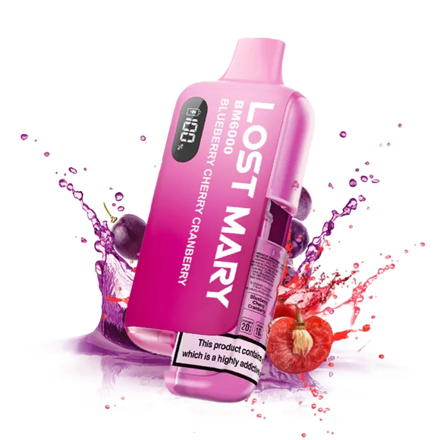 Lost Mary BM6000 - Blueberry Cherry Cranberry Disposable - Image 1 Lost Mary BM6000 - Blueberry Cherry Cranberry Disposable - Image 1