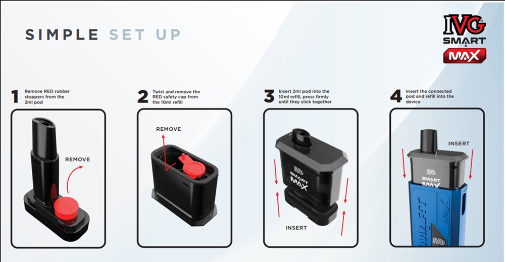 IVG SMART MAX BLUEBERRY PEACH REFILL