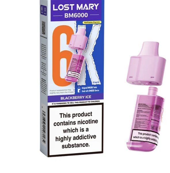 Lost Mary BM6000 Pre-filled Pod - Blackberry Ice
