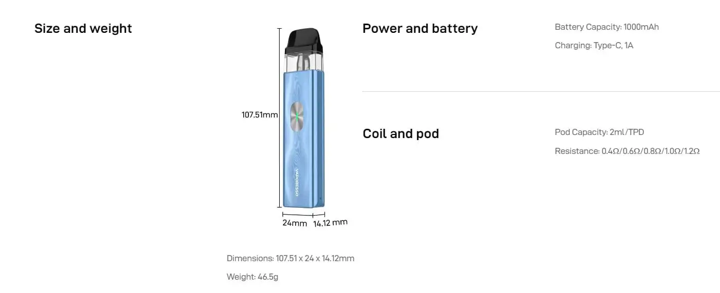 VAPORESSO XROS 4 MINI POD KIT