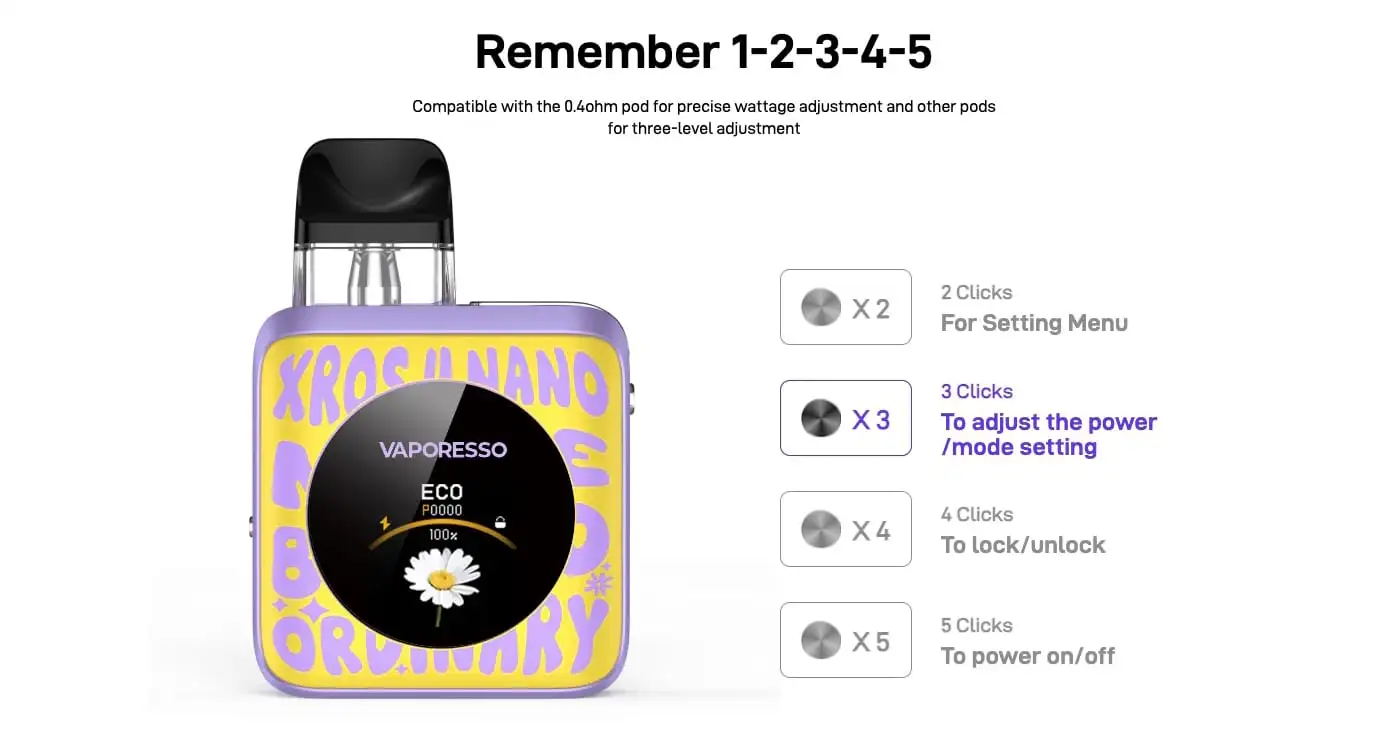 VAPORESSO XROS 4 NANO POD KIT