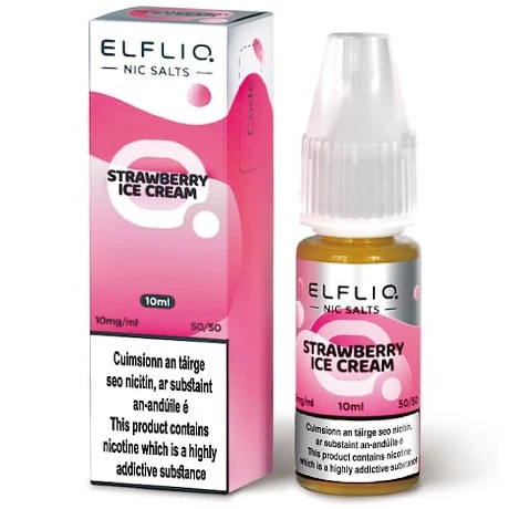Elfliq - Strawberry Ice Cream ElfBar Nic Salt Liquid