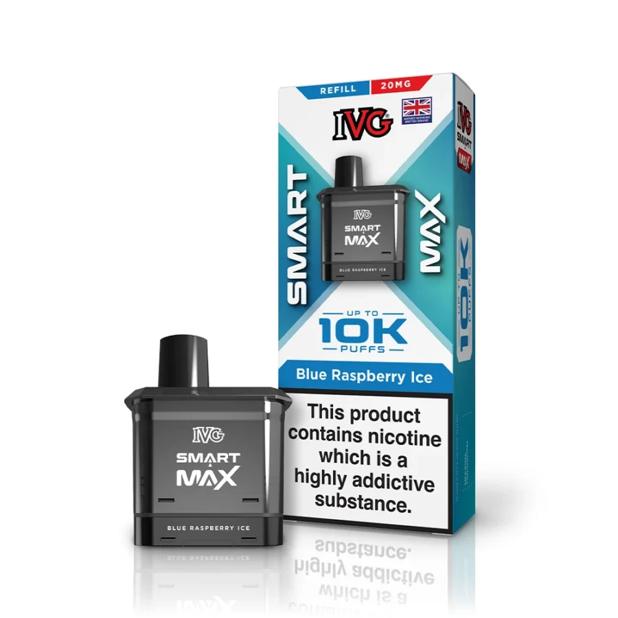 IVG SMART MAX BLUE RASPBERRY ICE REFILL - Image 1 IVG SMART MAX BLUE RASPBERRY ICE REFILL - Image 1