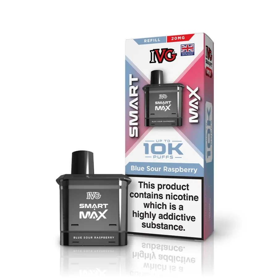 IVG SMART MAX BLUE SOUR RASPBERRY REFILL - Image 1 IVG SMART MAX BLUE SOUR RASPBERRY REFILL - Image 1
