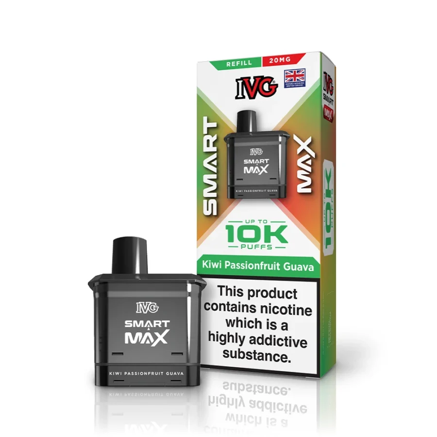IVG SMART MAX KIWI PASSIONFRUIT GUAVA REFILL - Image 1 IVG SMART MAX KIWI PASSIONFRUIT GUAVA REFILL - Image 1